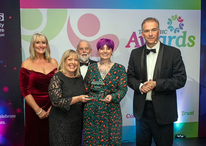 WCHC partners accepting an award